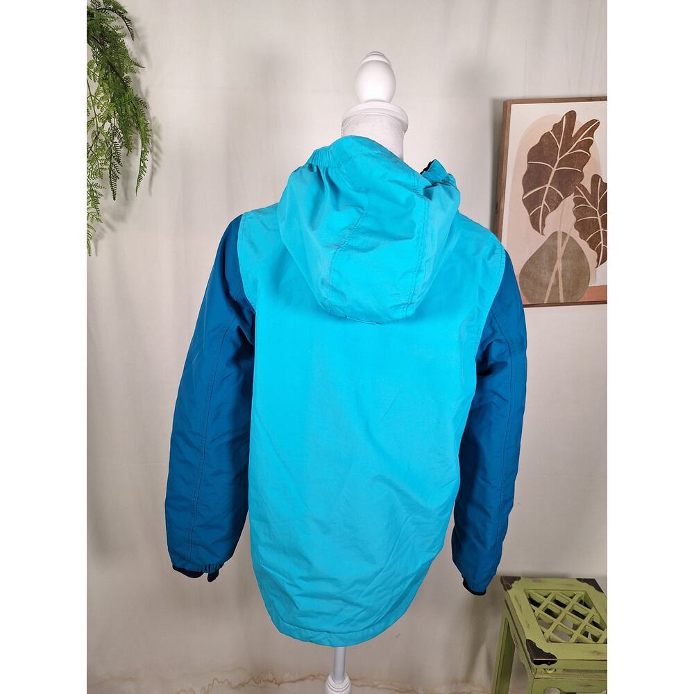 Land's End Youth Winter Insulated Jacket Blue/Turquoise Large - Picture 5 of 13
